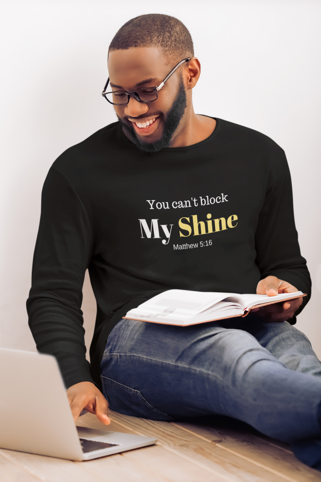 You Can't Block My Shine - Men’s Long Sleeve Shirt