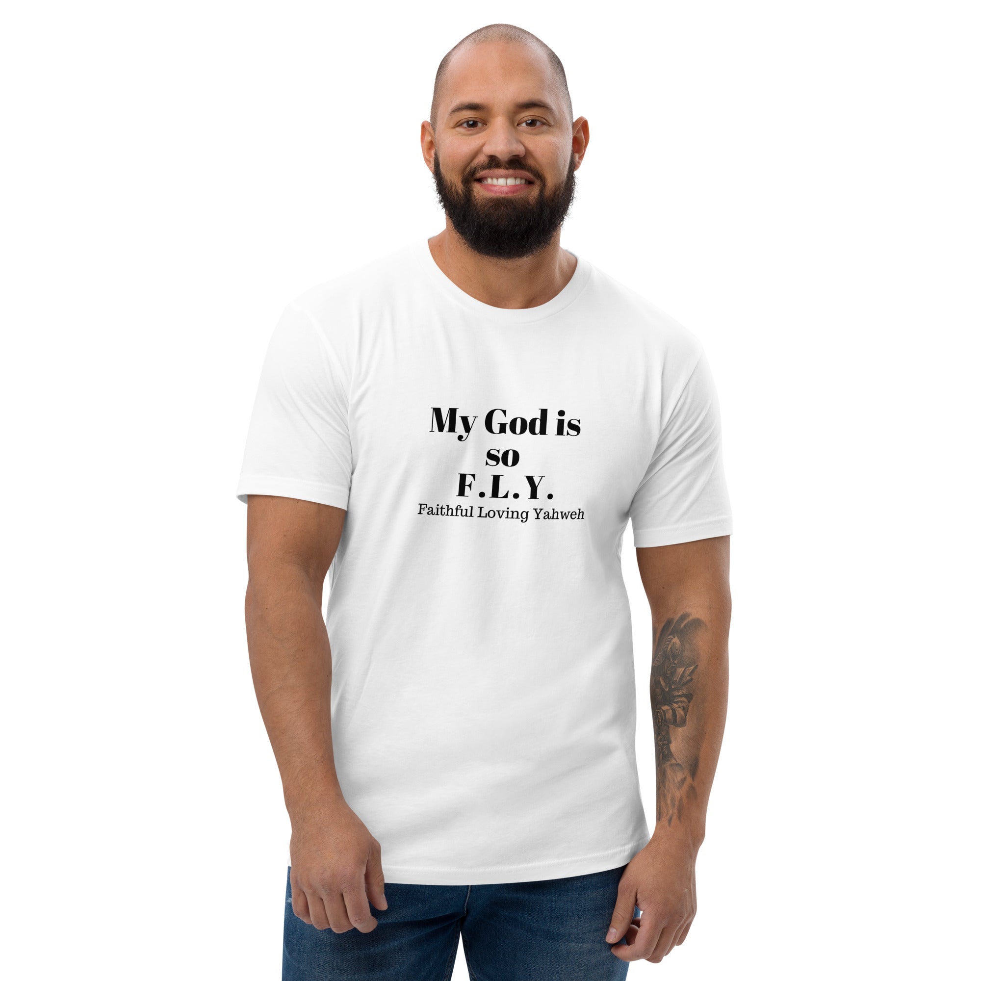 My God so F.L.Y - Men's Short Sleeve T-shirt (White)