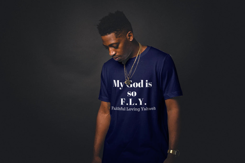 My God is So F.L.Y. Men's Short Sleeve T-shirt