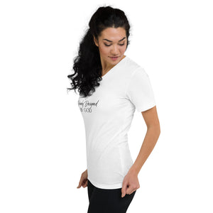 DDBG Logo Short Sleeve V-Neck T-Shirt (White)